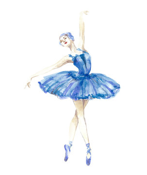 Watercolor ballerina
