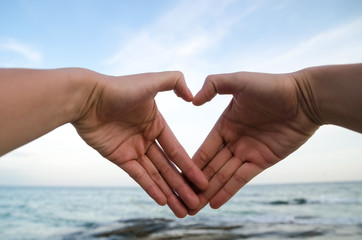 Hand-made heart-shaped