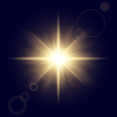 Creative concept Vector set of glow light effect stars bursts with sparkles isolated on black background. For illustration template art design, banner for Christmas celebrate, magic flash energy ray