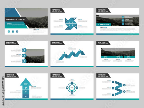 Infographic Ideas infographic proposal template : Blue Abstract presentation templates, Infographic elements ...