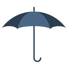 Umbrella icon symbol, flat vector illustration
