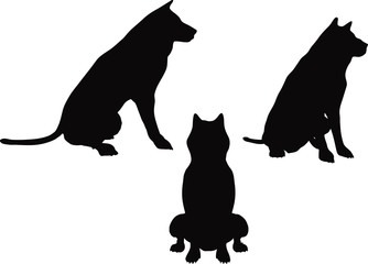 animal wolf silhouette