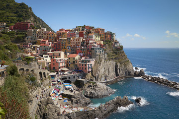 Fototapeta na wymiar Village of Manarola,Cinque Terre,Italy
