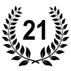 Naklejka premium Lauriers 21 