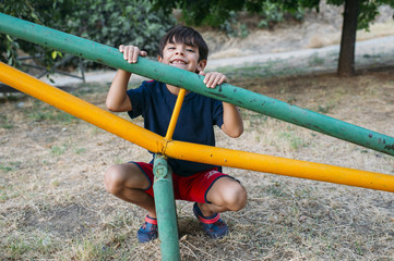 Fototapeta premium happy child playing