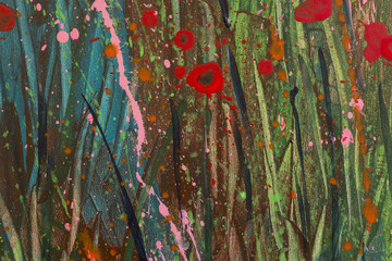 Detail of the Painting as a Background