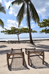Transats à la plage
