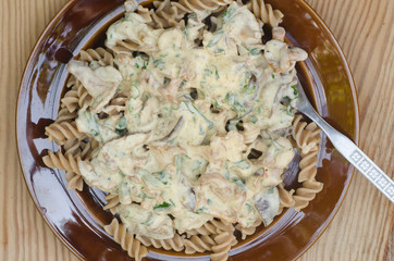 pasta with mushrooms