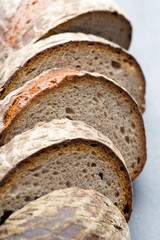 Fresh rustic style bread with pastry.