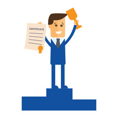 Successful manager or businessman vector