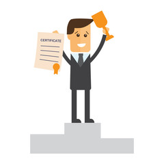 Successful manager or businessman vector