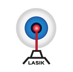 eye lasik icon , logo and vector