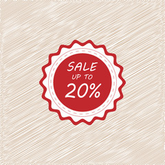 Sale discount up to sale vector