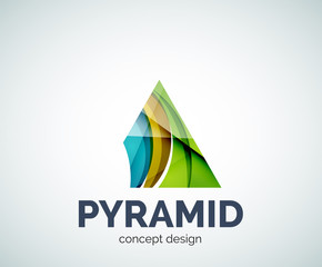 Pyramid logo business branding icon