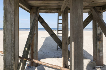 Beach hut in the Netherlands.