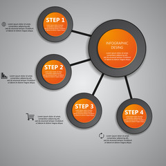 Infographic business template vector illustration