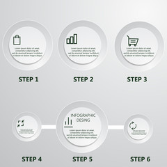 modern infographics timeline Design template