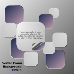 Background polygons cut paper- design template. Vector illustrat