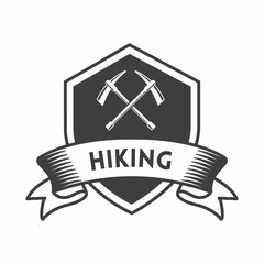 Vintage Outdoor camp and Mountain Logo Emblem