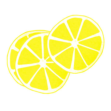 Illustration of lemon slices