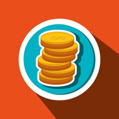 currency coins money cash vector illustration eps 10