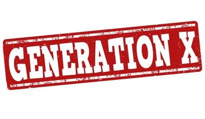 Generation X sign or stamp