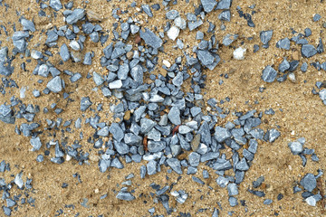 Stone and sand for construction backgroung texure