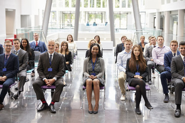 Audience Listening To  Speaker At Conference Presentation