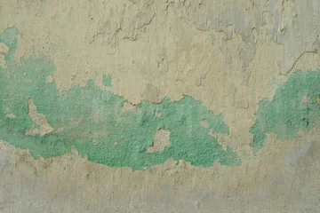 Runde Wanddeko Alte schmutzige strukturierte Wand Wandfragment mit Kratzern und Rissen