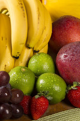 Variety of fresh fruit for the summer.