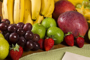 Variety of fresh fruit for the summer.