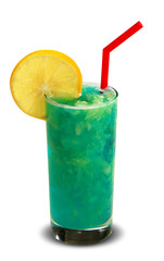 Drink iced traditional summer. White background