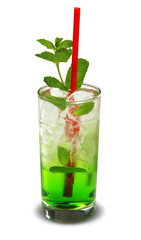 Fruit cocktail. traditional cold drink in the summer.