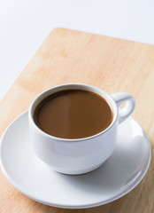 Cup of Coffee on Wooden