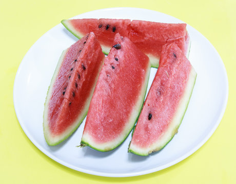 Sliced watermelon