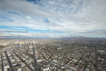 Muurstickers View of Las Vegas from the Stratosphere Hotel © st_matty