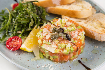 salad with salmon