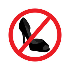 No high heels