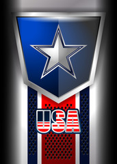 USA flag backgrounds template, vector illustration