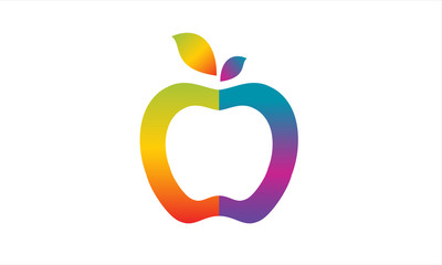 colorful apple logo