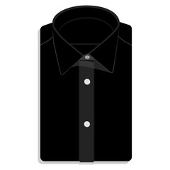 Black folded shirt