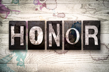 Honor Concept Metal Letterpress Type