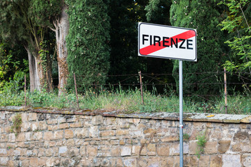 Exit from Florence