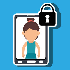 character key secure protection vector illustration eps 10