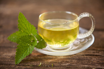 green tea in beautiful cup