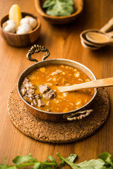 Traditional Turkish Soup Kelle Paca.