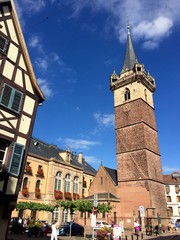 Naklejka premium Obernai, Alsazia - Francia