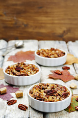 Sweet Potato Casserole with Pecan oat crumbs