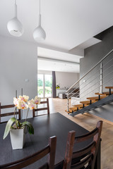 Open plan home interior