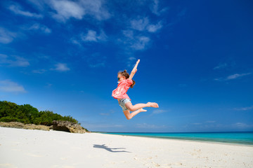 Cute little girl on vacation